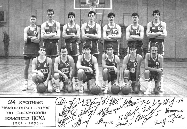 команда ЦСКА по баскетболу