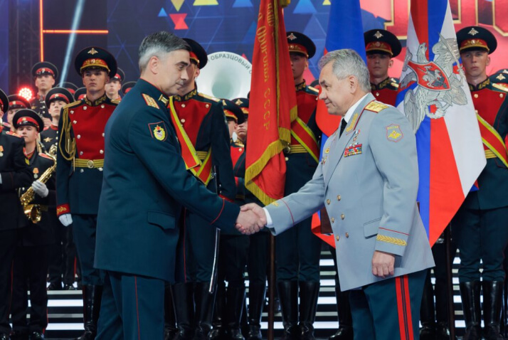 Награждение ЦСКА орденом Невского за высокие достижения в области физкультуры, спорта