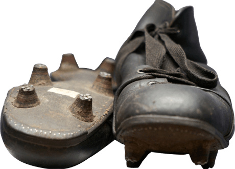 Бутсы К. М. Жибоедова. Экспонат Музея спортивной славы ЦСКА